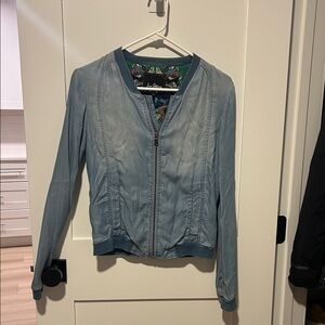 Sam Edelman Light Blue Bomber Jacket